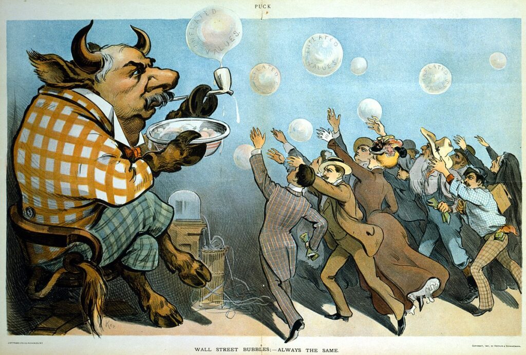Wall Street bubbles